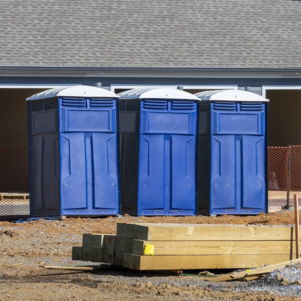how can i report damages or issues with the portable toilets during my rental period in Windham New York